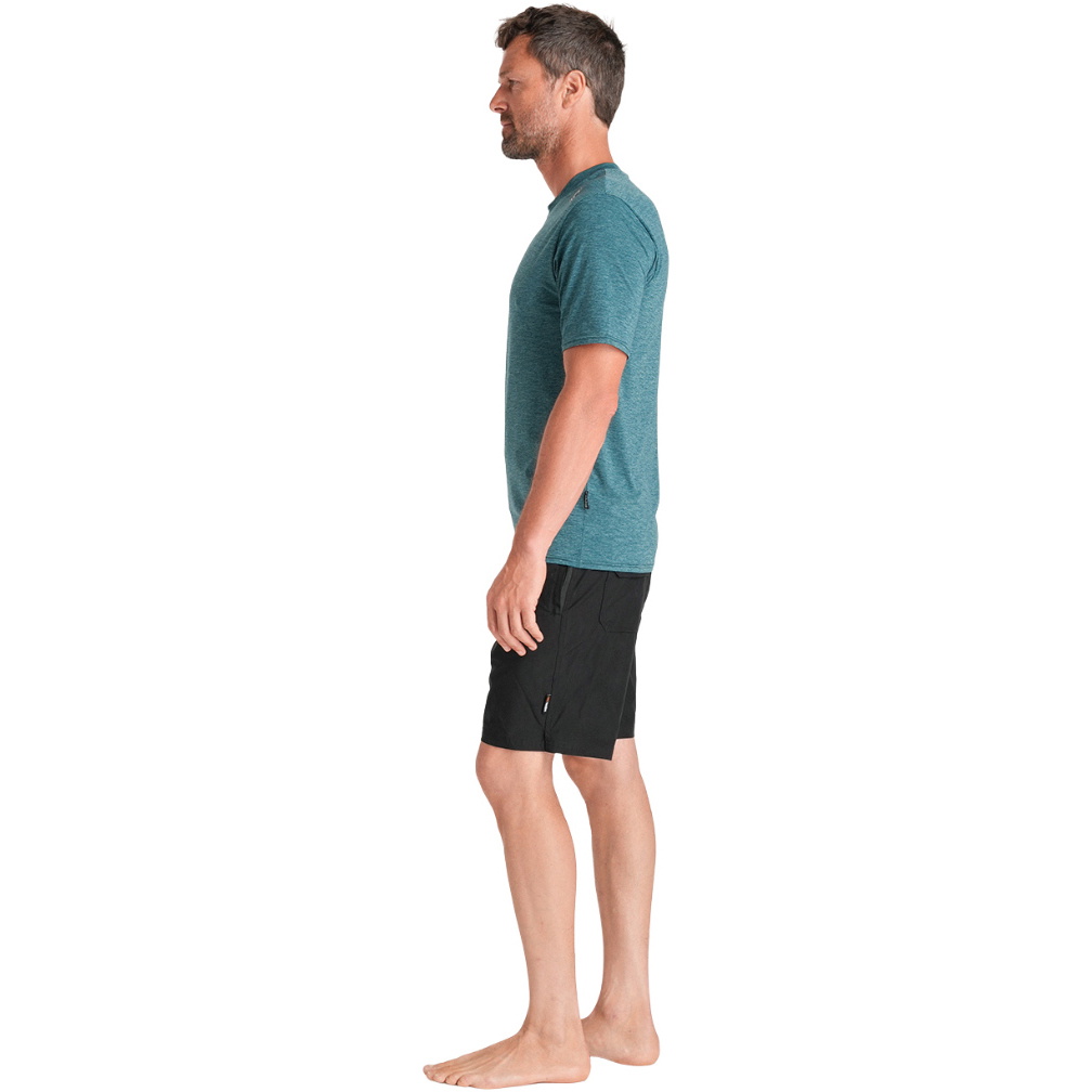 2026 C-Skins Mens Nuwave UV Short Sleeve Surf Tee C-NLYSURFM - Forest Green